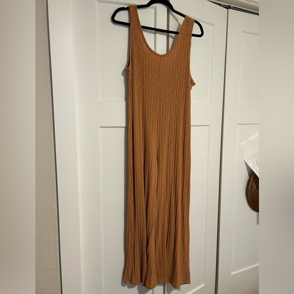 Burnt orange jumpsuit from real the sew boutique